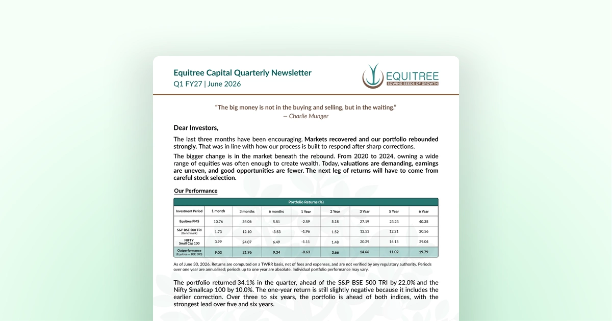 Quarterly Newsletter - June 2026 / Q1 FY27